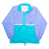 AQUA GUARD Mens Rain Jacket Blue Hooded 2XL
