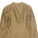 TOULOU Womens Blazer Jacket Brown L