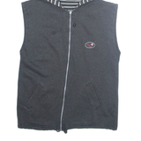 THE VERT Womens Gilet Grey Hooded L