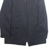 Mens Blazer Jacket Black Striped XL