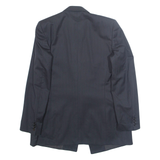 Mens Blazer Jacket Black Striped XL