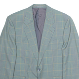 Mens Blazer Jacket Blue Houndstooth L