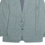 Mens Blazer Jacket Blue Houndstooth L