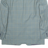 Mens Blazer Jacket Blue Houndstooth L