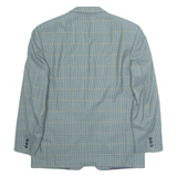 Mens Blazer Jacket Blue Houndstooth L