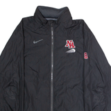 NIKE NA #8 Mens Windbreaker Jacket Black USA Hooded L