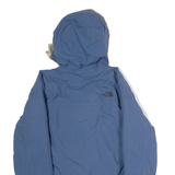 THE NORTH FACE 550 Boys Parka Jacket Blue Nylon Hooded L