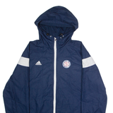 ADIDAS Spokane Indians Mens Rain Jacket Blue USA Hooded L