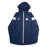 ADIDAS Spokane Indians Mens Rain Jacket Blue USA Hooded L