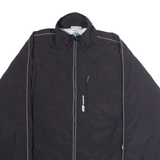 REEBOK Mens Windbreaker Jacket Black 90s L