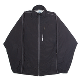 REEBOK Mens Windbreaker Jacket Black 90s L