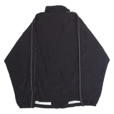 REEBOK Mens Windbreaker Jacket Black 90s L