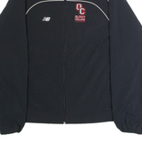NEW BALANCE Olivet College Football Mens Windbreaker Jacket Black USA L