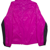 FILA Womens Windbreaker Jacket Pink Hooded Colourblock XL