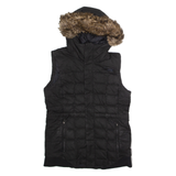 THE NORTH FACE Womens Puffer Gilet Black Hooded S