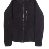 FILA Womens Fleece Jacket Black Hooded XS
