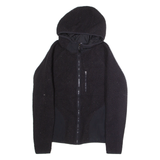 FILA Womens Fleece Jacket Black Hooded XS