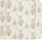 TRADITIONS Tree Design Womens Fleece Jacket White M