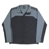 ADIDAS Mens Coach Jacket Grey Colourblock M