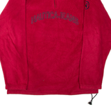 NAUTICA Mens Fleece Red 1/4 Zip L