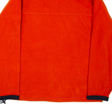 CHAPS Mens Fleece Orange 1/4 Zip XL