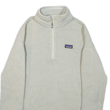 PATAGONIA Womens Fleece Grey 1/4 Zip XS