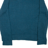 TOMMY HILFIGER Womens Jumper Blue Cable Knit 2XL