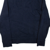 NAUTICA Mens Jumper Blue 1/4 Zip Tight Knit M