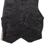 Mens Waistcoat Black Paisley S