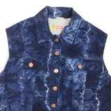 CLOCKHOUSE Womens Gilet Blue Floral L