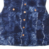 CLOCKHOUSE Womens Gilet Blue Floral L