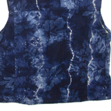 CLOCKHOUSE Womens Gilet Blue Floral L