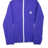 ADIDAS Womens Rain Jacket Purple Hooded UK 16