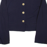 AVANT GARDE Womens Blazer Jacket Blue Viscose L