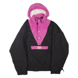 MAMMUT Womens Anorak Jacket Black Hooded Colourblock XL