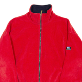 QUECHUA Mens Fleece Jacket Red L