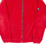 QUECHUA Mens Fleece Jacket Red L