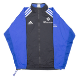 ADIDAS Mens Track Jacket Black Colourblock S