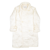 CLAUDE HAVREY Womens Puffer Coat Cream L