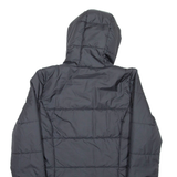 ADIDAS Womens Puffer Jacket Black Hooded UK 8