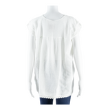 K'UUB TIENDITA Womens Vests Blouse White Strapless Crazy Pattern S