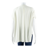 TCN Womens Shirt Beige Sleeveless Silk S