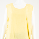 Womens Vests Blouse Yellow Sleeveless S