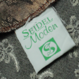 SEIDEL MODEN Womens Waistcoat Brown V-Neck Sleeveless Viscose Crazy Pattern M