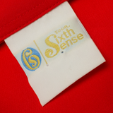 SIXTH SENSE Womens Shirt Blouse Red Collared Long Sleeve L