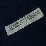 ALBERTO FABIANI Womens Blouse Blue Faux Silk S