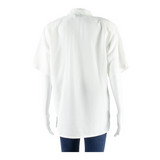 NOVEL WEAR Womens Printed Blouse White Floral M