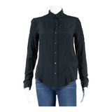 ZARA WOMEN Womens Blouse Black Long Sleeve XS