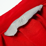 H&M Womens Blouse Red Long Sleeve L