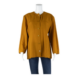 Womens Blouse Yellow 3/4 Sleeve M